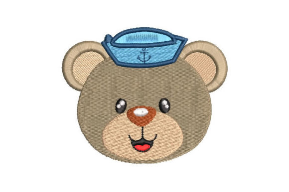 A Sailor Bear Face: The Perfect Embroidery for Handmade Gifts