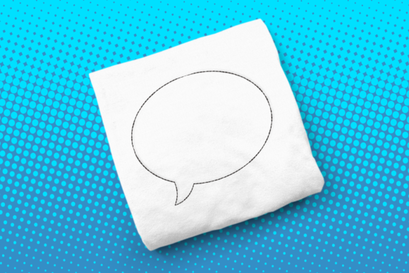 Comic Book Speech Bubble Embroidery Design Review