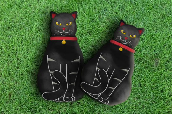 Creative Fabrica Embroidery Review: Cute Cat Stuffie ITH