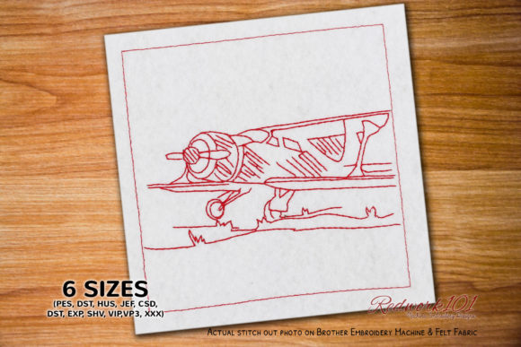 Embroidering Adventure: The Airplane with Propeller Design Review