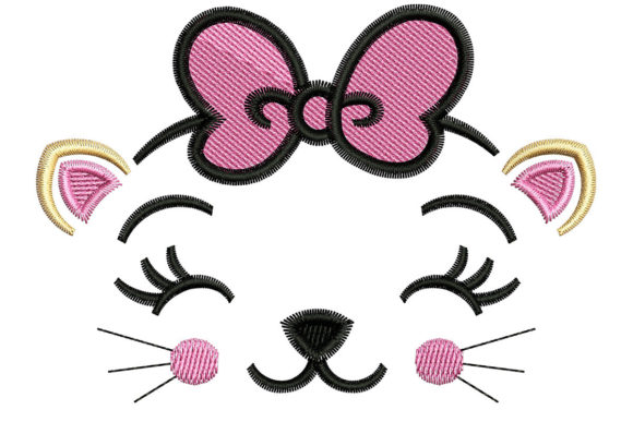 Evaluating the Happy Cat Face Embroidery Design for Your Shop