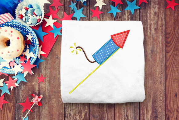 Firework Bottle Rocket Applique: A Seller's Perspective