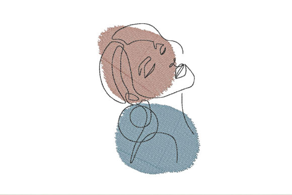 Girl's Face One Line Embroidery: A Seasonal Gift Designer's Review
