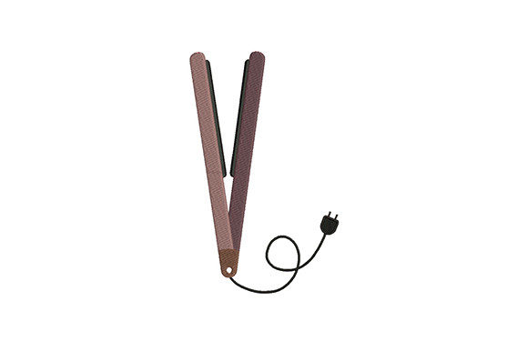Hair Straightener: Cute Embroidery for Apparel Projects