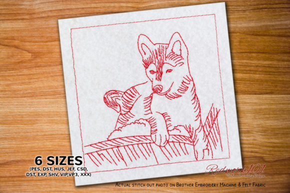 Playful Pomsky Doggy: An Embroidery Seller's Review