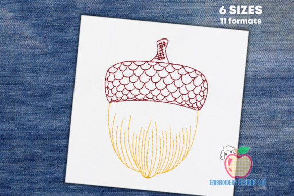 The Fresh Acorn: A Simple & Sellable Embroidery Design