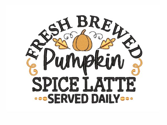 The Pumpkin Spice Latte Embroidery: A Fall Design From a Designer's Perspective